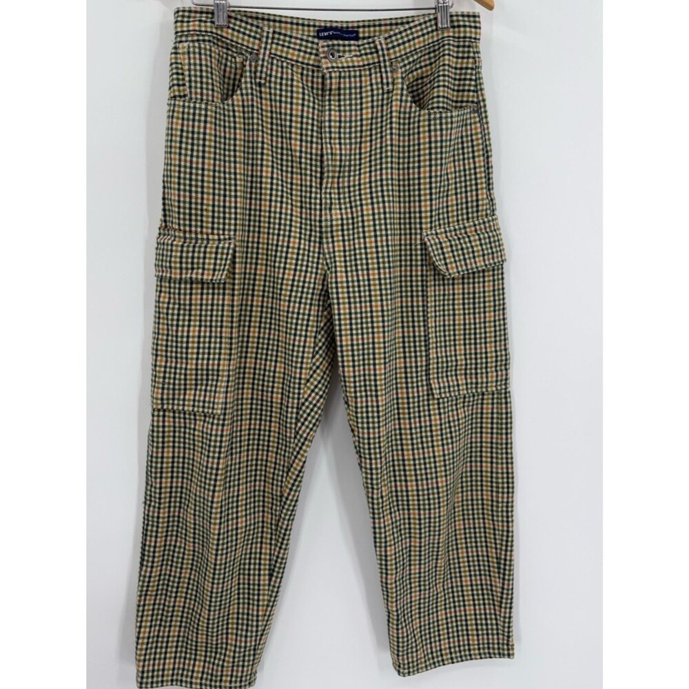 Levi's Made & Crafted Barrel Navigator Plaid Pants | Multi | Size 29 - Picture 5 of 8